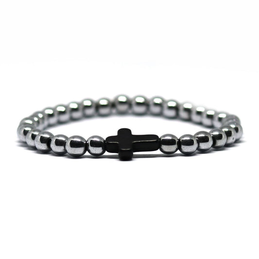 Cross Hematite (Silver-Black)