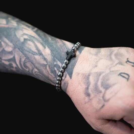 Cross Hematite (Silver-Black)