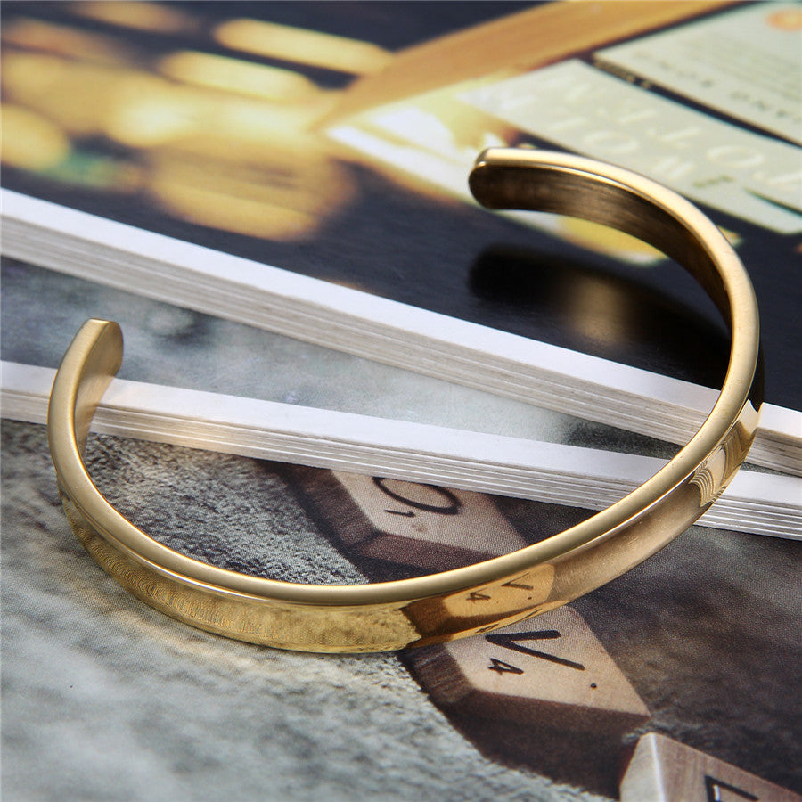Cuff Gold 6mm (Stainless)