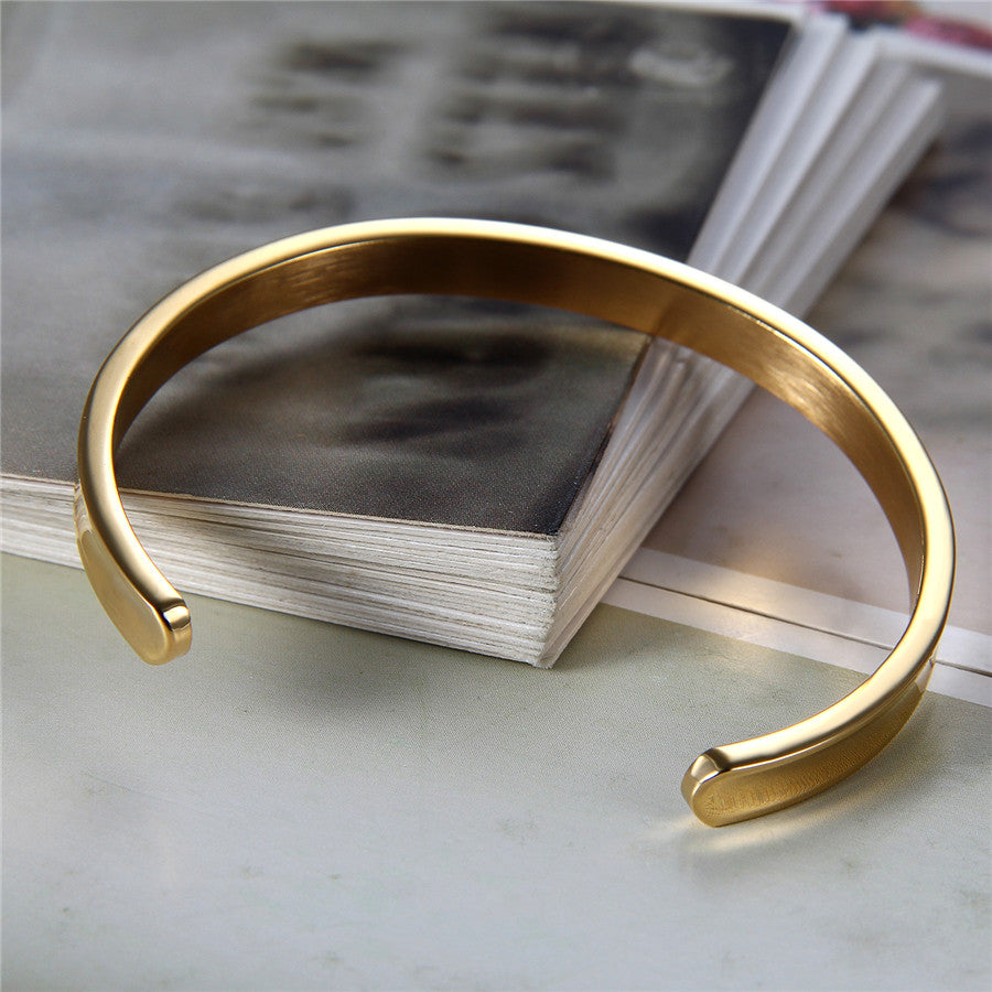Cuff Gold 6mm (Stainless)