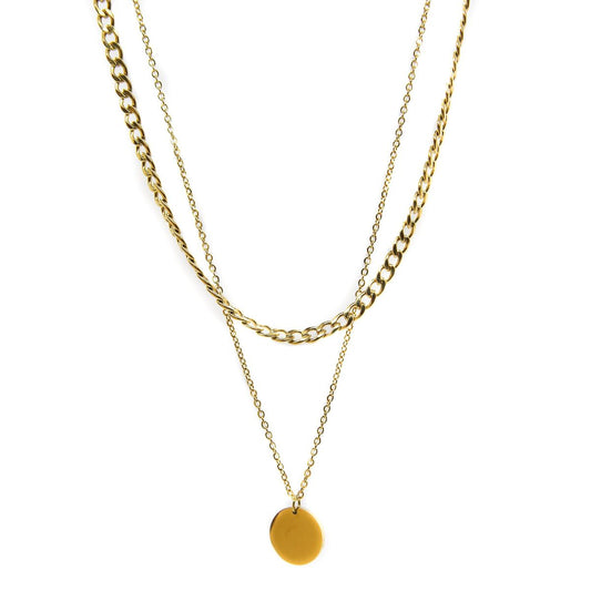 Dot Double Chain (Gold)
