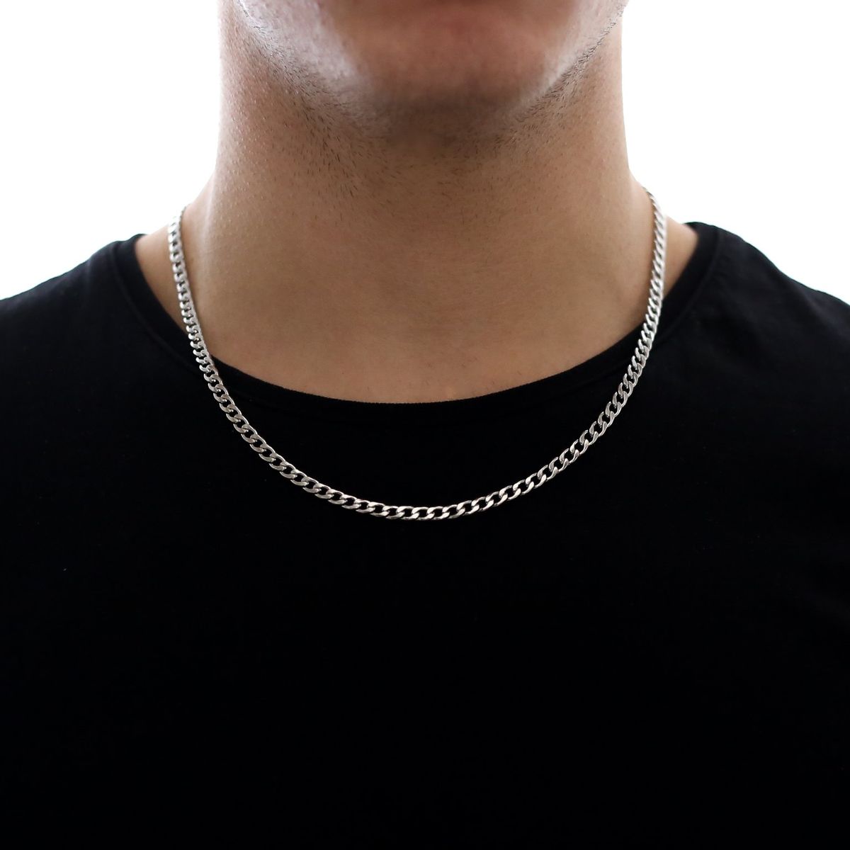 Hip Hop Chain Silver (4mm)