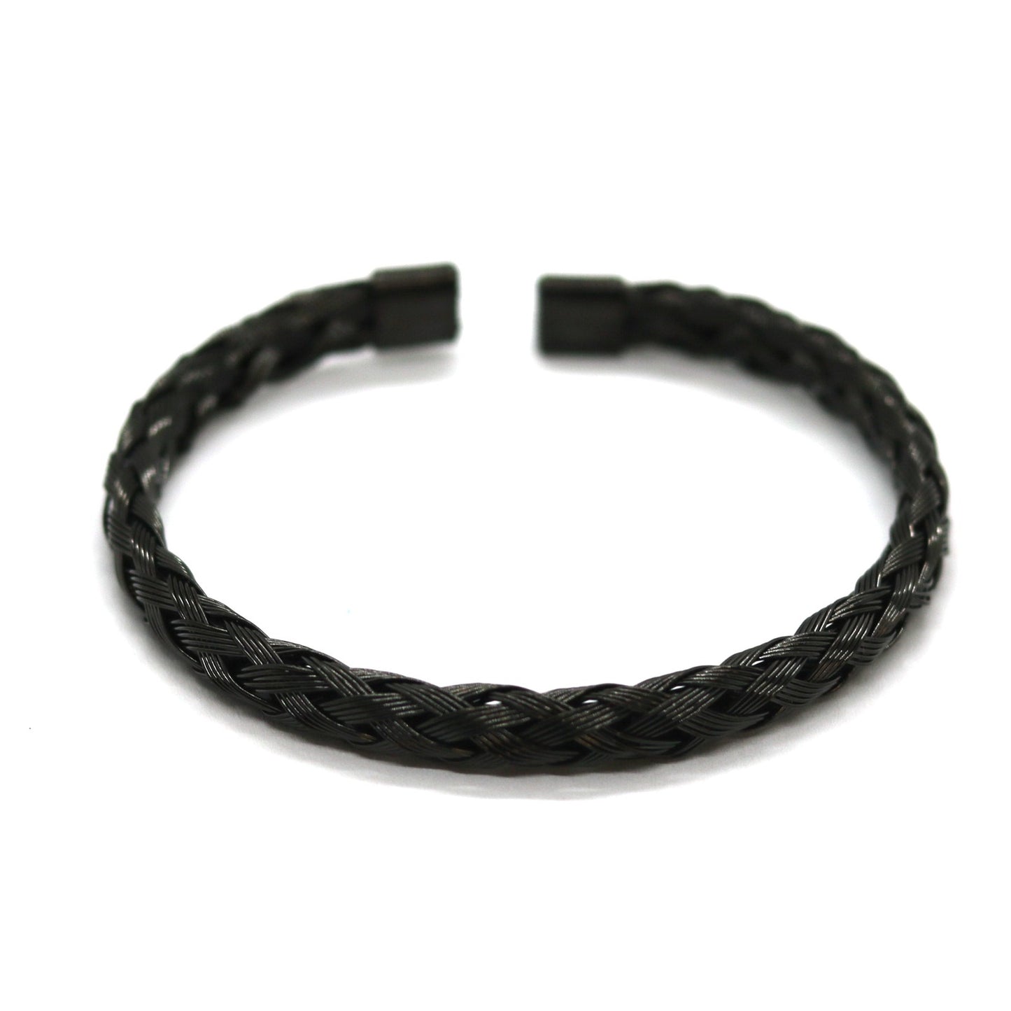 Ανδρικό ατσάλινο βραχιόλι Flex (Black)