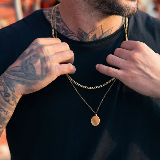 Dot Double Chain (Gold)