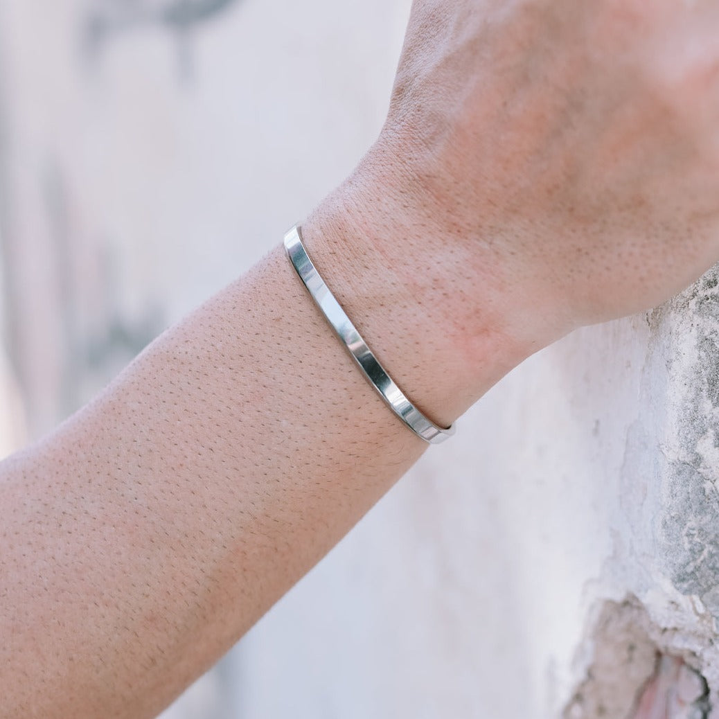 Cuff Silver 6mm (Stainless)