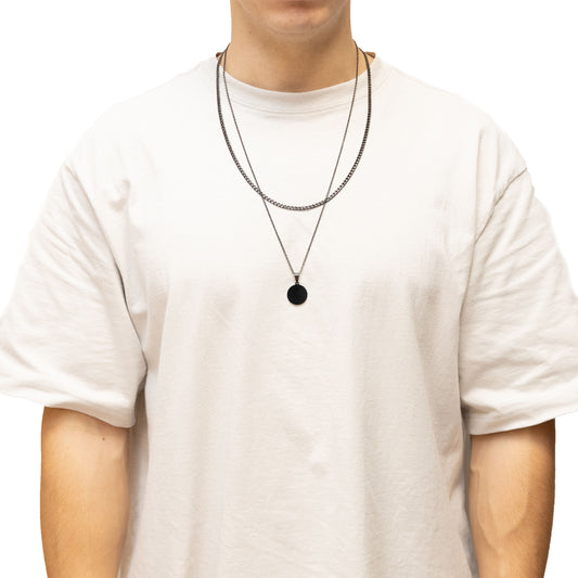 Dot Double Chain (Black)