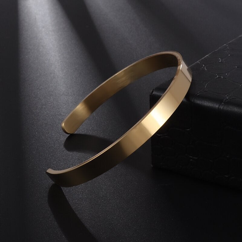 Cuff Gold 6mm (Stainless)