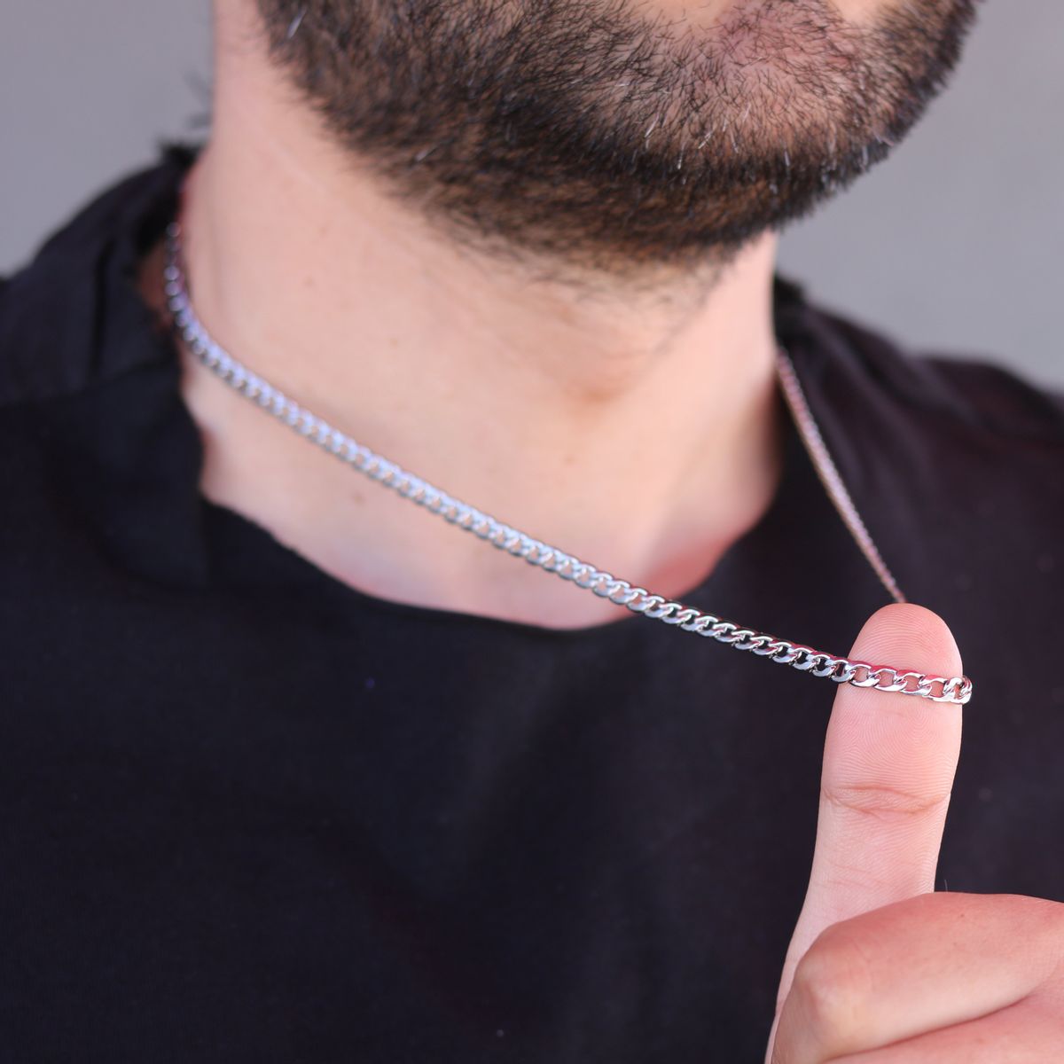 Hip Hop Chain Silver (4mm)