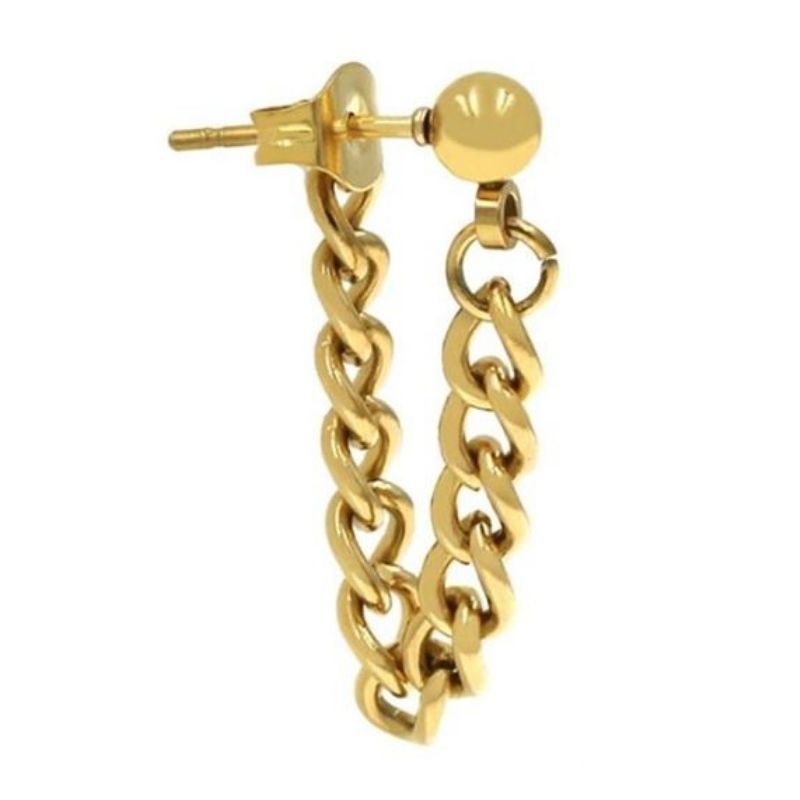 Chain Earrings Small (Gold)