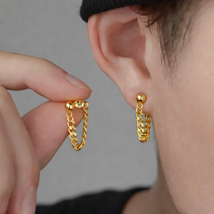 Chain Earrings Small (Gold)