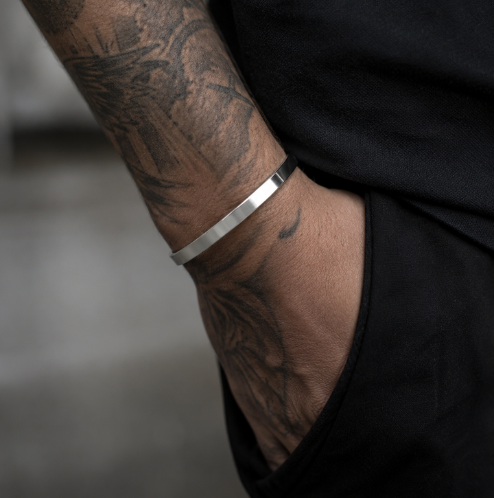 Cuff Silver 6mm (Stainless)
