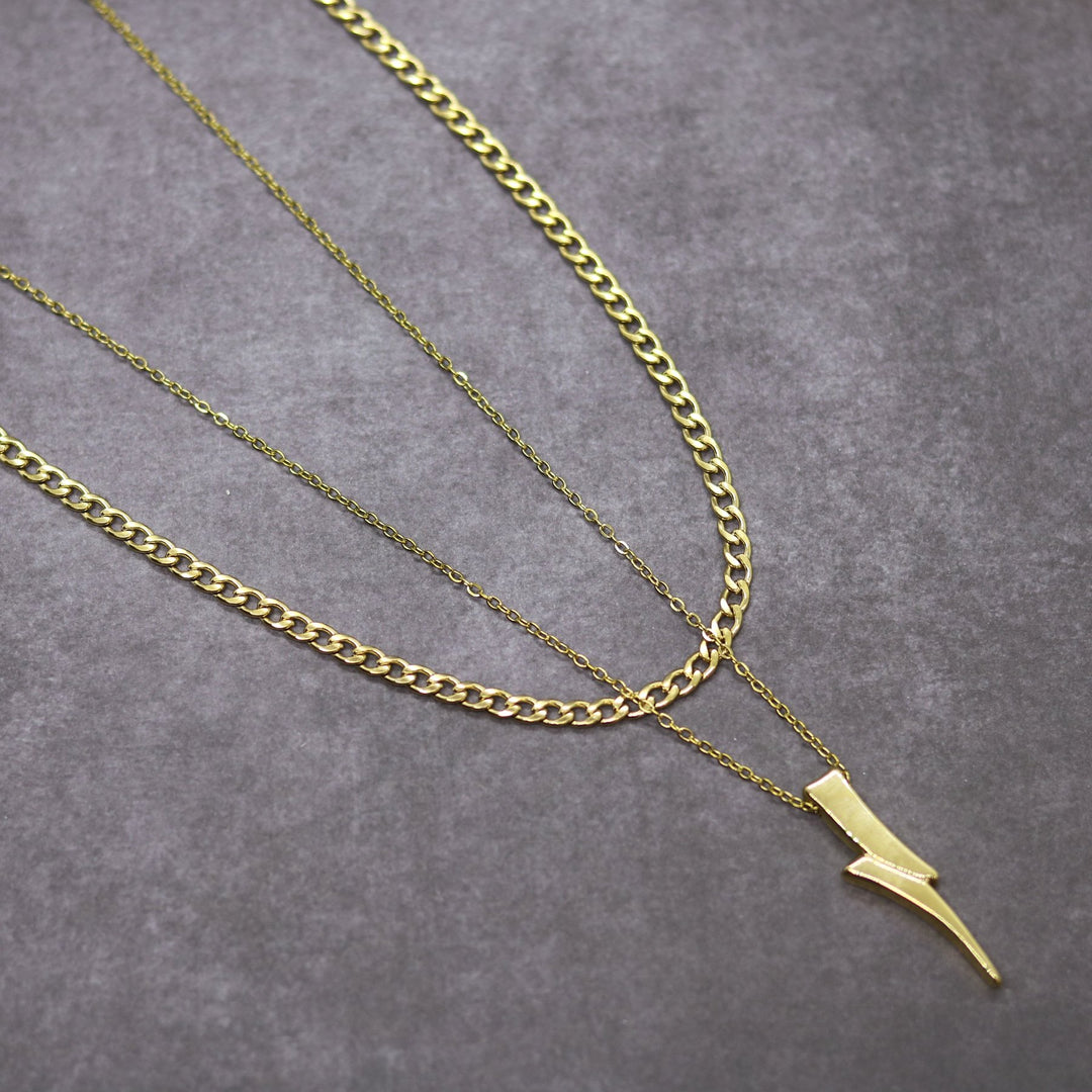 Flash Chain Flash Double Chain (Gold) – Hecho Ropa