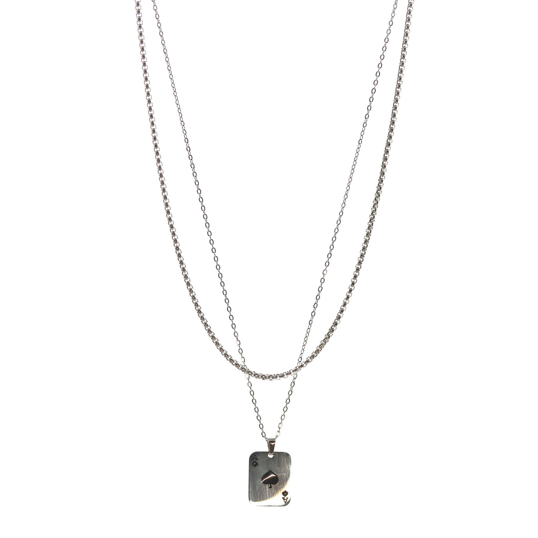 Ace Double Chain (Silver)