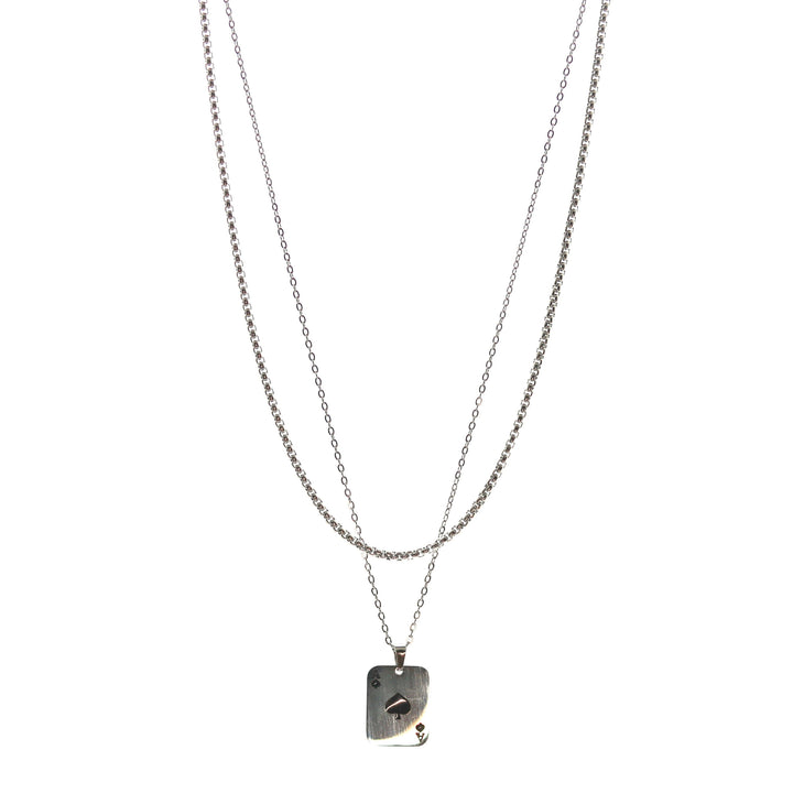 Ace Double Chain (Silver)