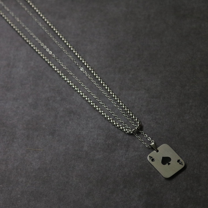 Ace Double Chain (Silver)