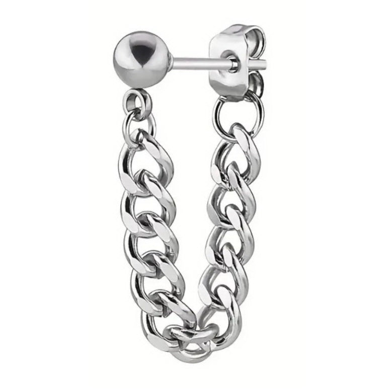 Chain Earrings Small (Silver)