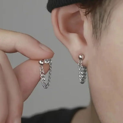 Chain Earrings Small (Silver)