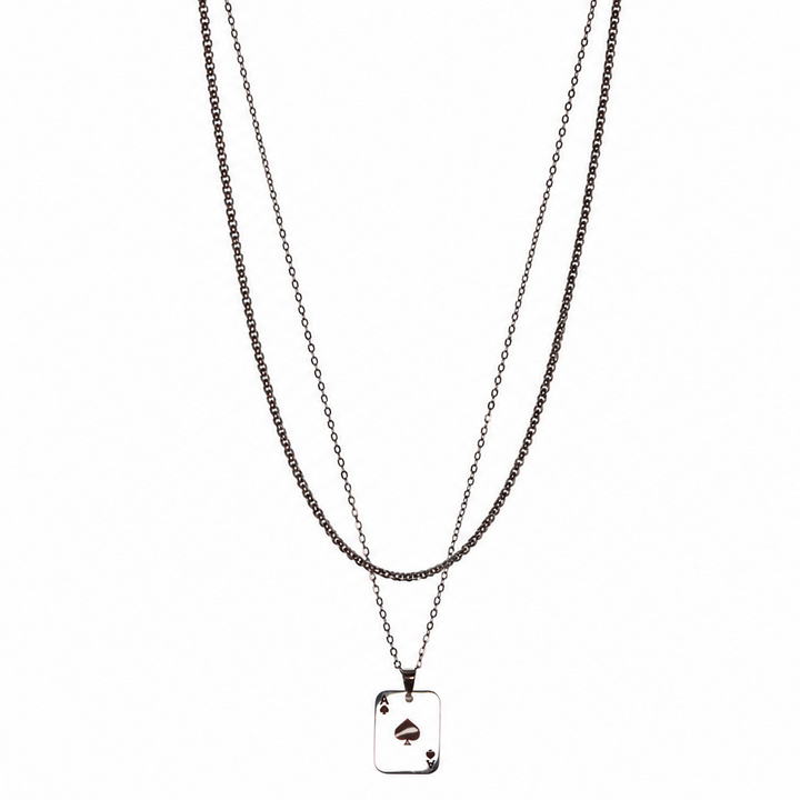 Ace Double Chain (Silver)