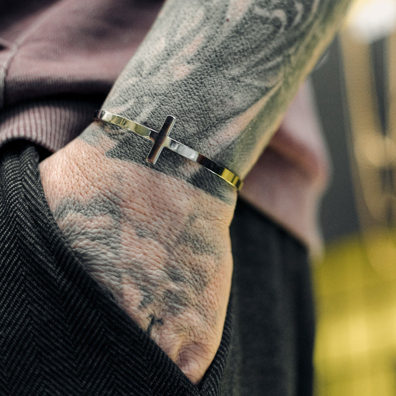 Cross Cuff (Silver)