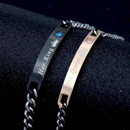 King &amp; Queen Set (Black &amp; Rose Gold)