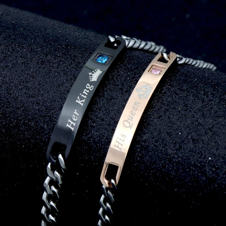 King &amp; Queen Set (Black &amp; Rose Gold)