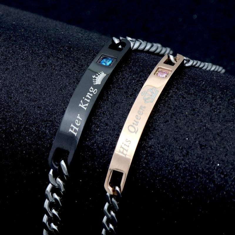 King & Queen Set (Black & Rose Gold)