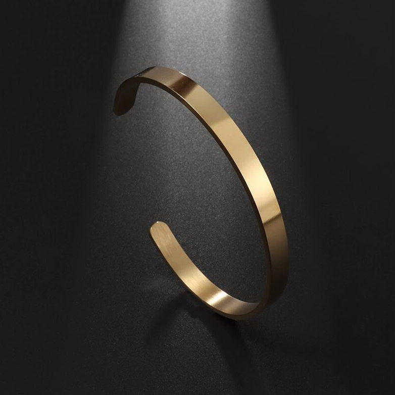 Cuff Gold 6mm (Stainless)
