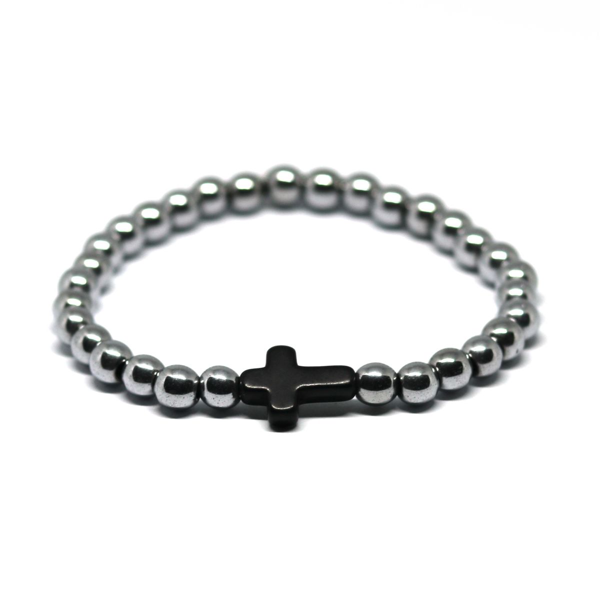Cross Hematite (Silver-Black)