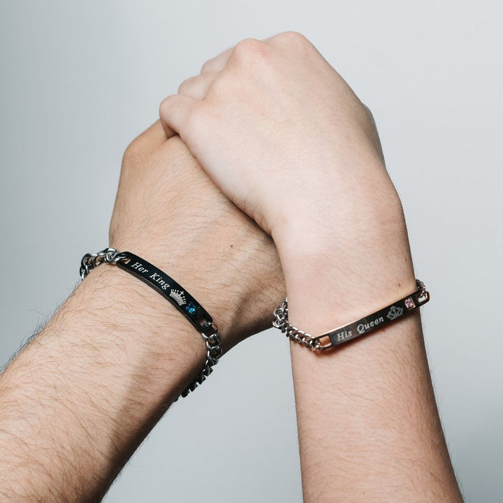 King &amp; Queen Set (Black &amp; Rose Gold)
