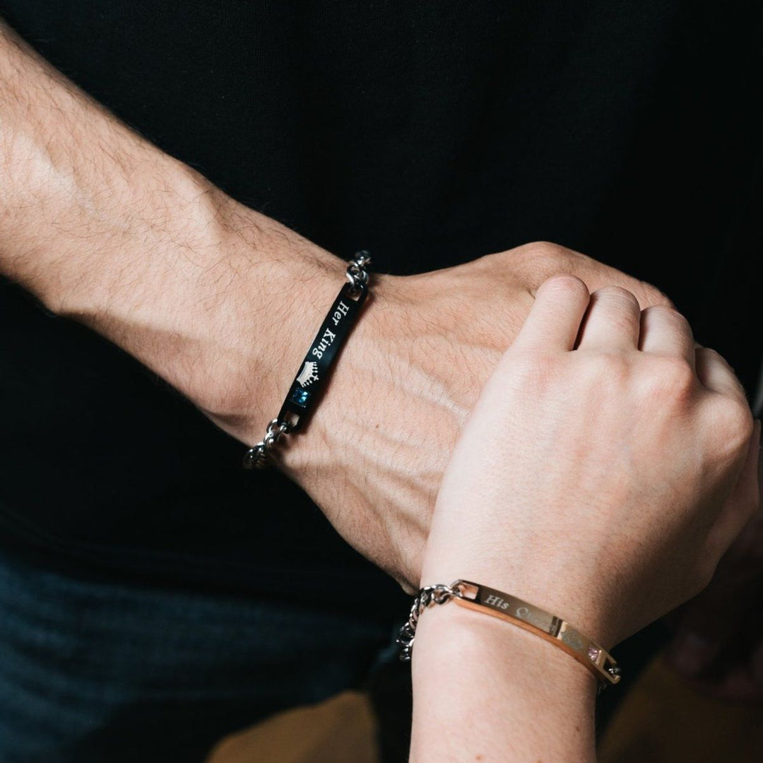 King &amp; Queen Set (Black &amp; Rose Gold)