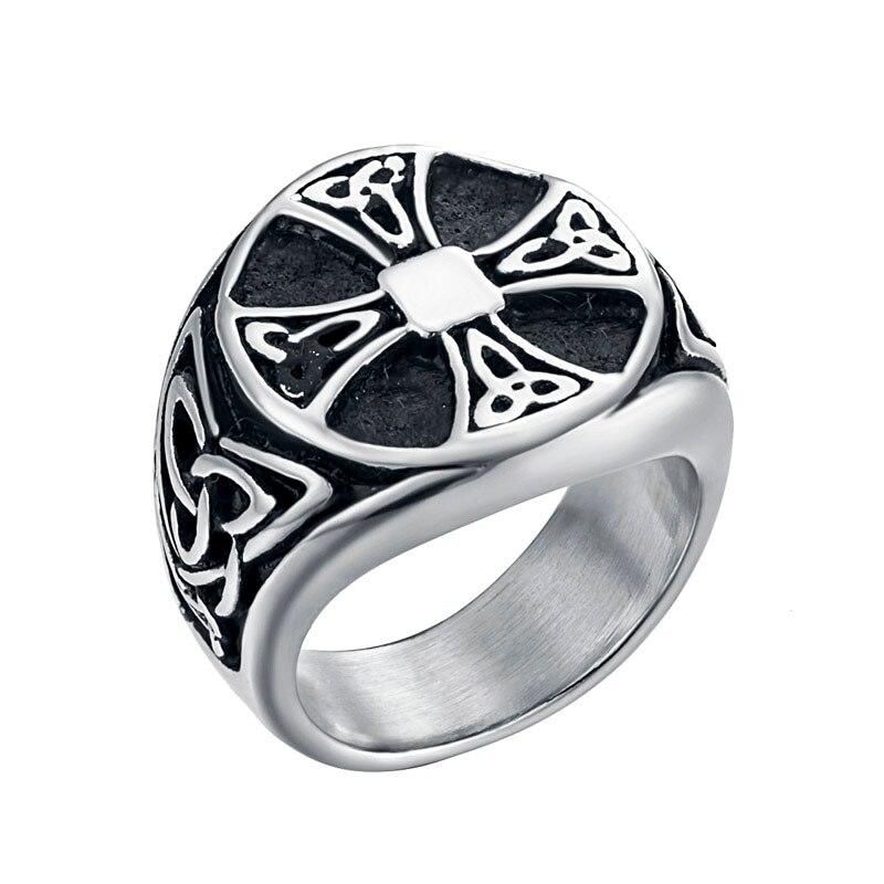 Ανδρικό ατσάλινο δαχτυλίδι Celtic