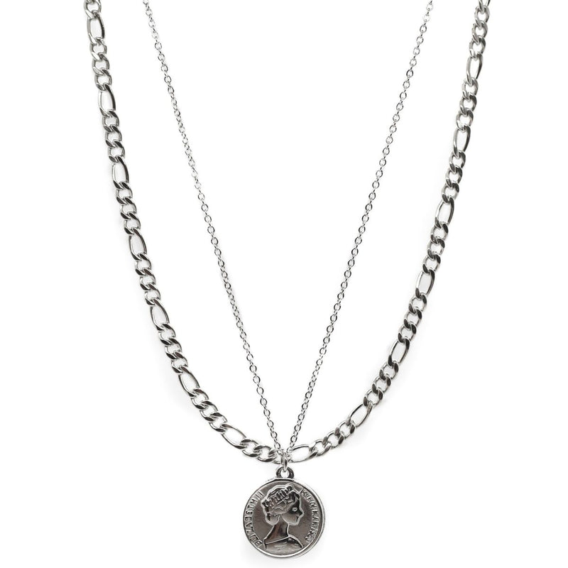 Coin Double Chain (Silver)