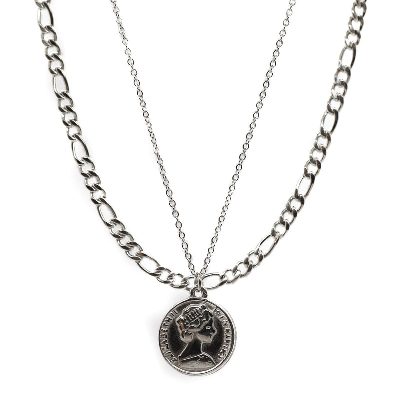 Coin Double Chain (Silver)