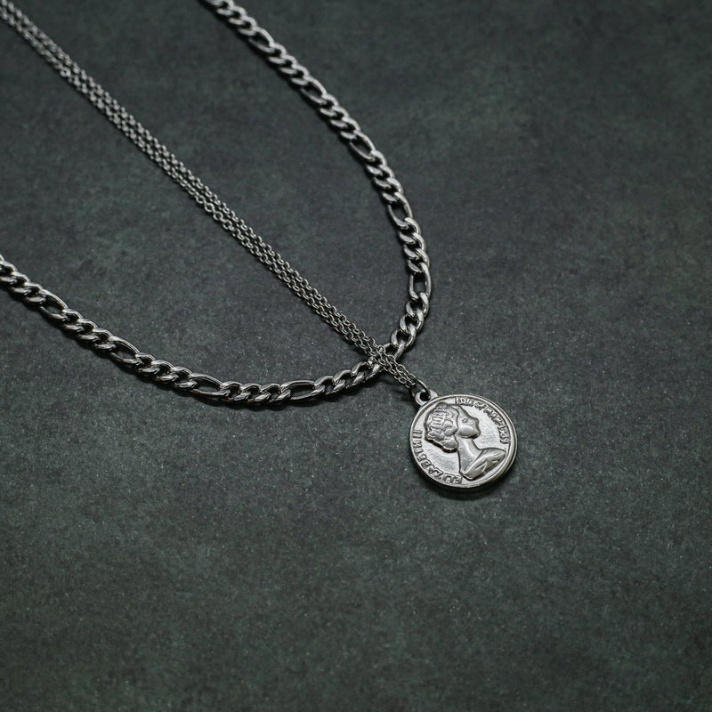 Coin Double Chain (Silver)