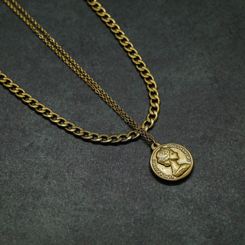 Coin Double Chain (Gold)