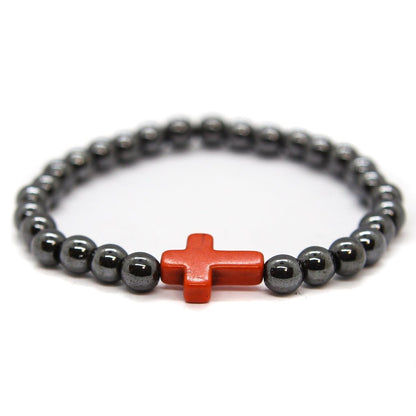 Cross Hematite (Black-Orange)
