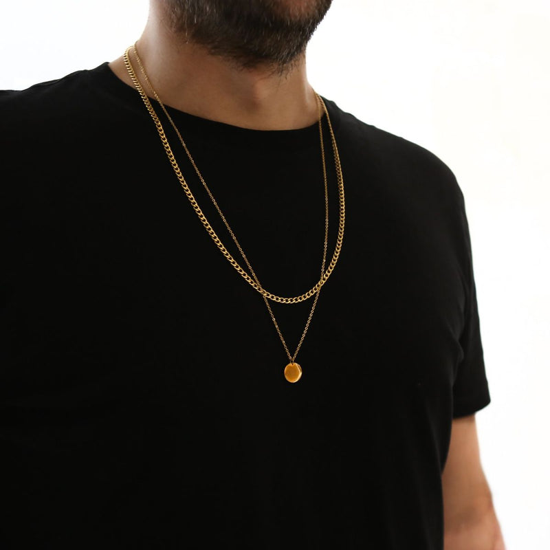 Dot Double Chain (Gold)