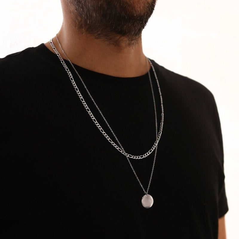 Dot Double Chain (Silver)