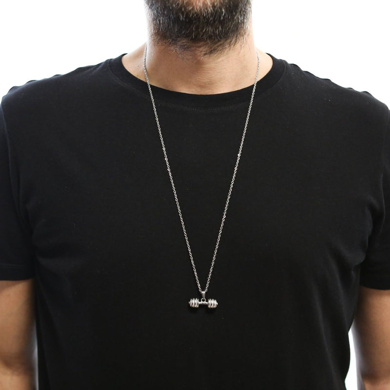 Dumbbell Chain (Silver)