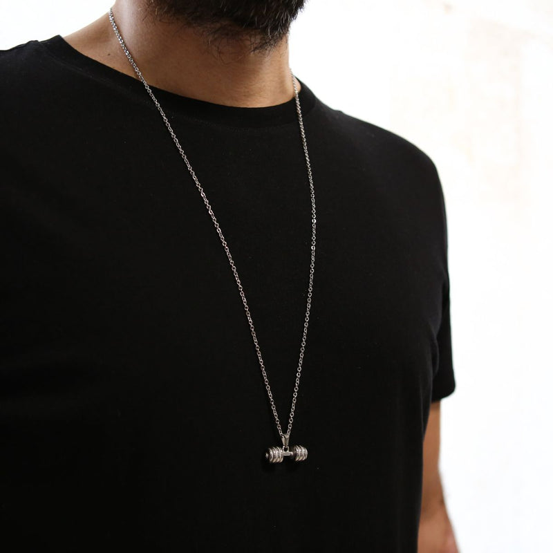 Dumbbell Chain (Silver)