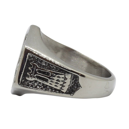 Men's steel ring Arrow