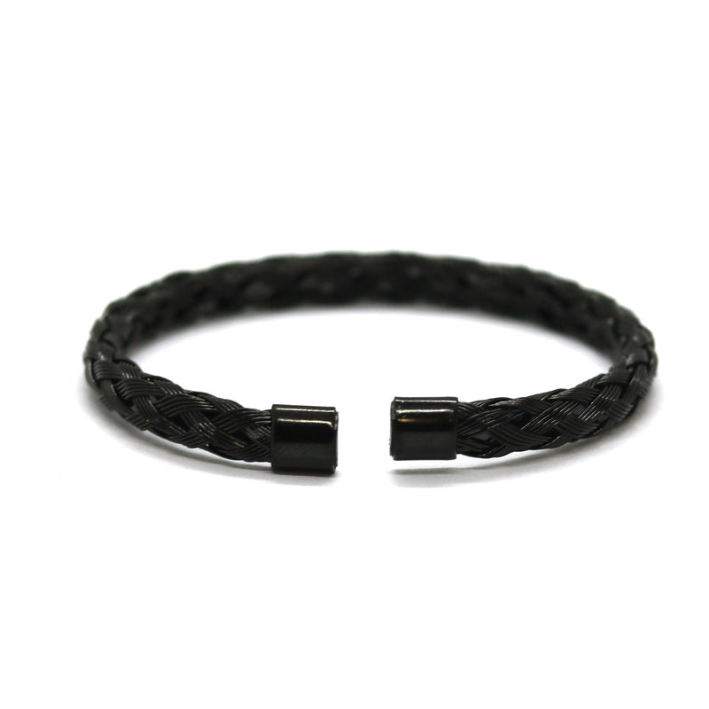 Ανδρικό ατσάλινο βραχιόλι Flex (Black)