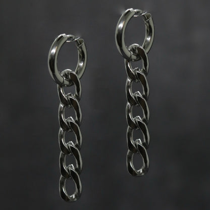 Chain Earrings (Silver)