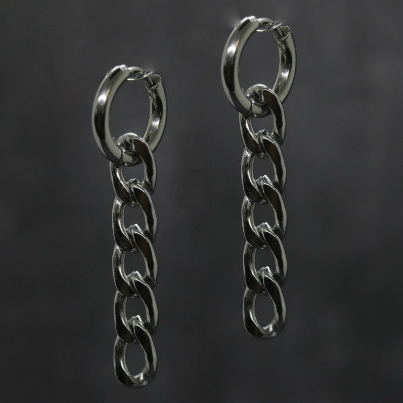 Chain Earrings (Silver)