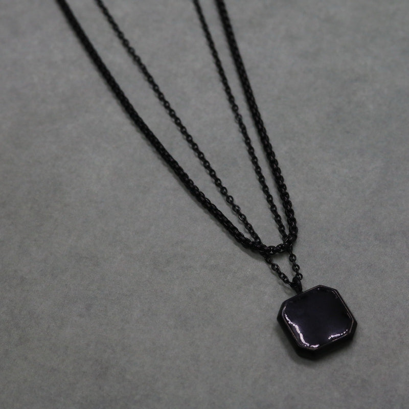 Square Double Chain (Black-Black)