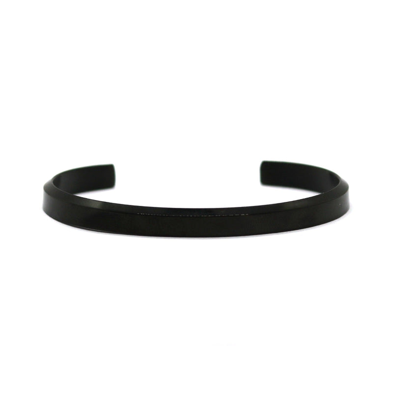 Cuff Black 6mm (Stainless)