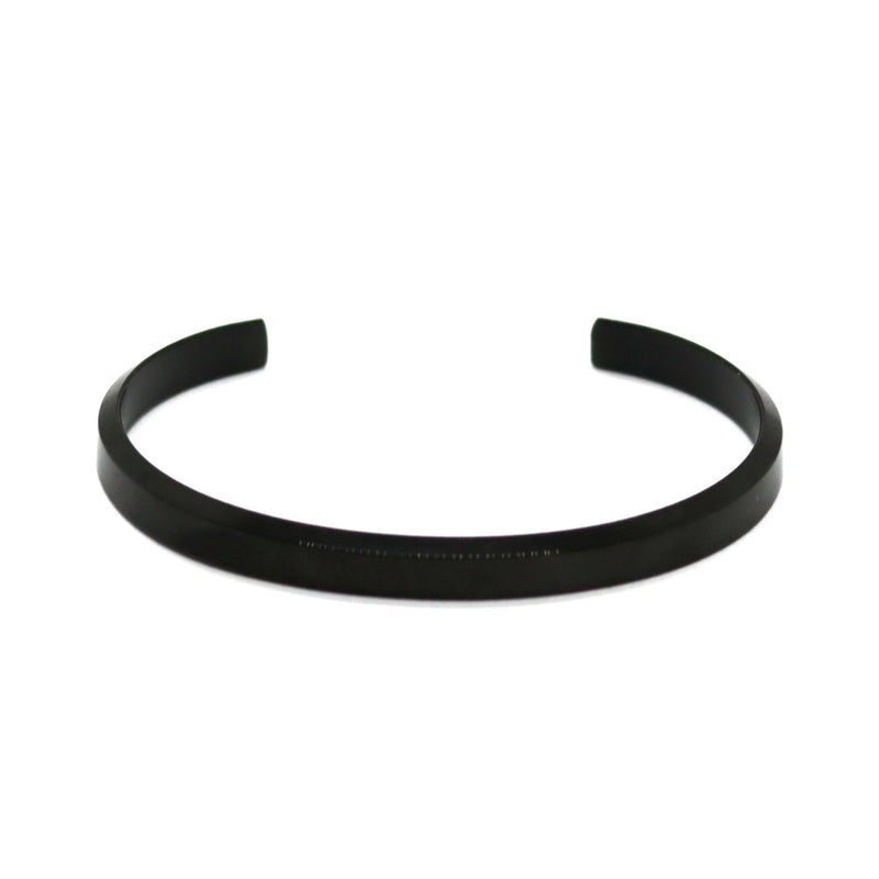 Cuff Black 6mm (Stainless)