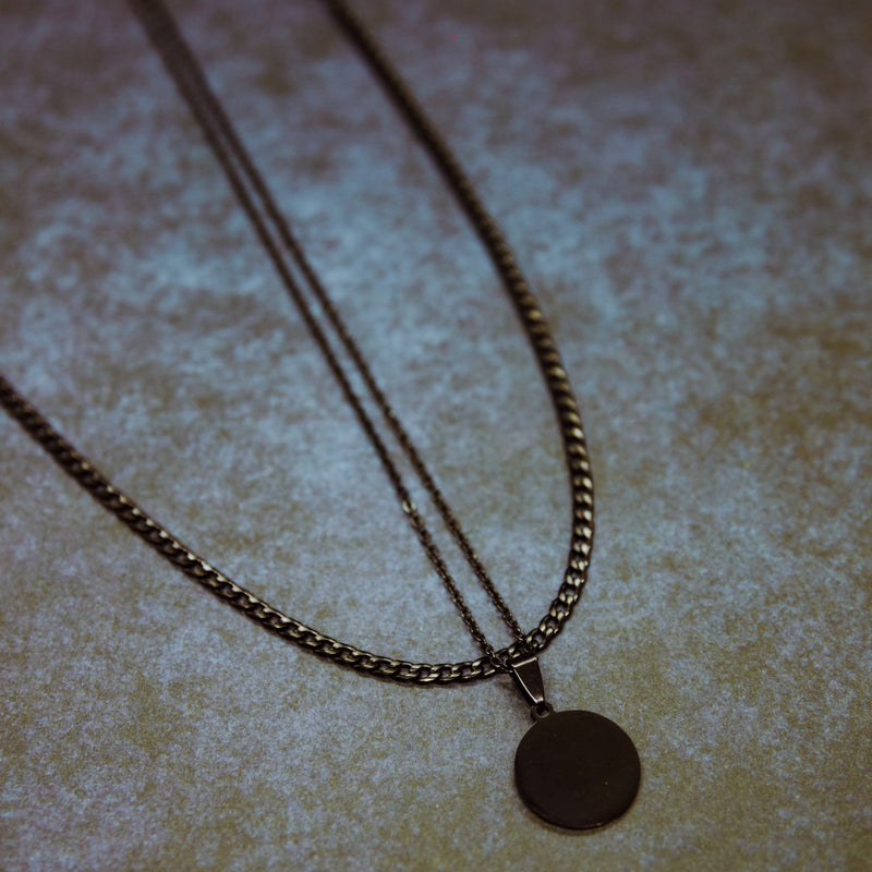 Dot Double Chain (Black)