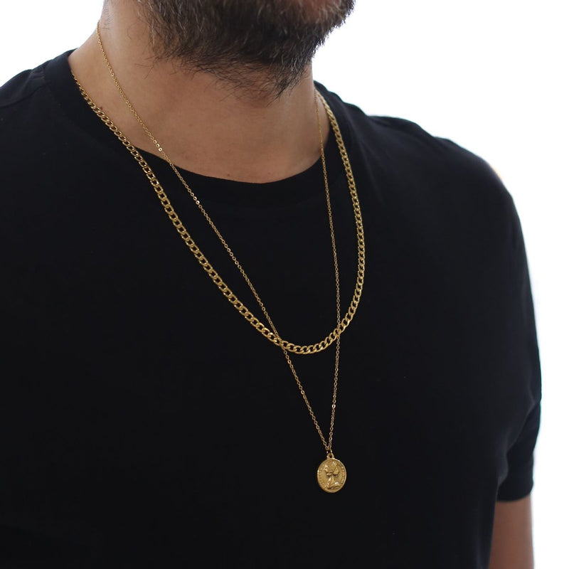 Coin Double Chain (Gold)