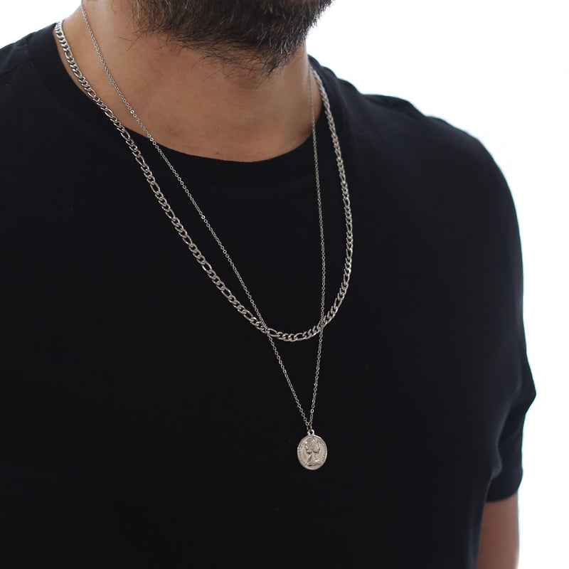 Coin Double Chain (Silver)